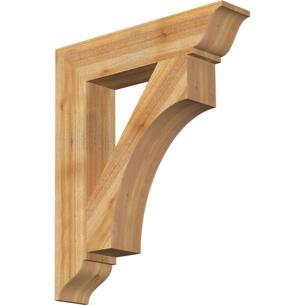 Ekena Millwork Westlake Traditional Rough Sawn Bracket, Western Red Cedar, 6"W x 30"D x 36"H BKT06X30X36WTL01RWR - main